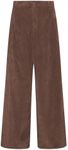 GRAPENT Wide Leg Work Pants for Women Brown Corduroy Pants Brown Womens Pants Work Clothes for Women Work Outfits for Women Winter Work Pants Women Brown Size X-Large US Size 16 to Size 18