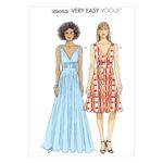 Vogue Patterns 9053, Misses Dress,Sizes, Jersey, Multi-Coloured, E5 (14-16-18-20-22)