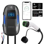 LEISHENG ENERGY EV Charger, 7kW Electric Car Charger with 6 Metres Type 2 Charging Cable, 4.3" LED Display, IP65 Waterproof