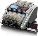 Aneken Money Counter Machine with Value Count, Dollar, Euro UV/MG/IR/DD/DBL/HLF/CHN Counterfeit Detection Bill Counter, Add and Batch Modes, Cash Counter with LCD Display, 2-Year Warranty