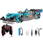 VikriDA Remote Control Car, F1 RC Stunt Car 1:14 Scale 4WD 2.4GHz 360° Rotating RC Cars Toy for Kids with Spray Lights RC Drift Car Gifts Birthday Xmas for 6-12 Year Old - Multicolor