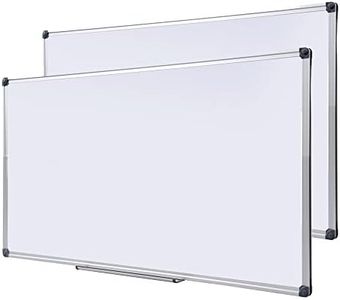 Dexboard Magnetic Whiteboard -2 Pack 72" x 40" Large Magnetic Dry Erase Board with Removable Marker Tray| Commercial Wall-Mounted Aluminum Message Presentation White Board for Home Office Classroom