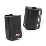 BOSS Audio MR4.3B 200-Watt 3-Way Marine 4-Inch Enclosed System Speaker