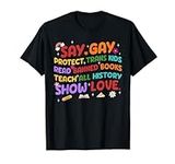 Groovy Say Gay Protect Trans Kids R