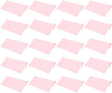 PATIKIL Eyeglass Microfiber Cleaning Cloth 6"x6", 20 Pack Glasses Cleaning Cloth Soft Wipe Screen Cloth for Camera Lens Eyeglasses Screens in Individual Vinyl Pouch, Pink