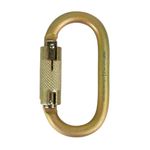 Fusion Climb Military Tactical Steel Auto Lock Oval Symmetrical Anchor Carabiner with Captive Eye Pin