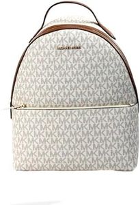 Michael Kors Vanilla Signature PVC Front Pocket Backpack - Backpacks -