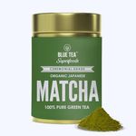 BLUE TEA -Japanese Matcha Green Tea Powder - 1.76Oz | BLACK DEALS FRIDAY | GIFTING DELIGHT | Natural Ingredients - Ceremonial Grade - Flavourful Fusion | Non-GMO - Vegan - Gluten Free | Tin Packaging