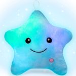 Subao Sensory Toys for Autism, Toddler Pillow Twinkle Star Light Up Plush, Autism Sensory Products, Cute Stuffed Animal Plushies Pillows, Kids Sleep Aid Toy for Boys Girls 3-12 Birthday Gifts Blue