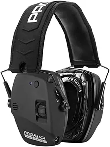 PROHEAR 030 Upgraded Bluetooth Electronic Shooting Hearing Protection Muffs with GEP02 Gel Ear Pads, Noise Reduction Sound Amplification Headsets for Gun Range, Hunting, Gifts for Women Man - Black