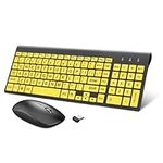 HXMJ-Wireless Large Print Keyboard 