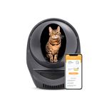 Litter-Robot 3 Connect by Whisker (Grey) Automatic Self-Cleaning Cat Litter Box, WiFi Enabled, Works with Any Clumping Litter, Never Scoop Again