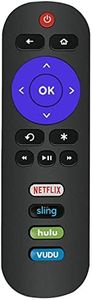 Replacement for JVC Roku TV Remote Control, Compatible with All JVC Roku Smart TVs