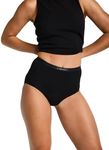 Classic Full Brief - Moderate Heavy Absorbency - Period Protection Underwear for Women - Full Brief Underwear - Discreet Menstrual Period Panties Black - 24/5XL