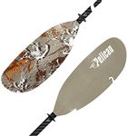 Pelican The Catch Kayak Paddle - Adjustable Fiberglass Shaft with Nylon Blades - Lightweight and Adjustable Perfect for Kayak Fishing - 98.5 in - Tan