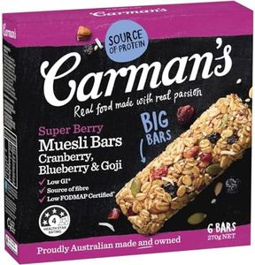 Carman's Muesli Bar Super Berry, 6-pack (270g)