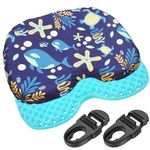 LaWana Anti-Slip Kayak Seat Cushion – for Waterproof Gel Pad for Kayaking,Canoeing and Kayak Seat Pad Compatible with Lifetime Emotion 2 Sets Kayak Seat Clips and Hooks