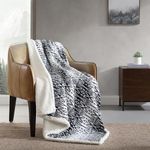 Eddie Bauer- Throw Blanket, Reversible Sherpa Fleece Bedding, Home Decor for All Seasons (San Juan Grey, Throw)