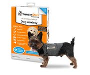 ThunderShirt for Dogs | Calming Jacket for Dogs | Puppy Coats for Small Dogs XS | Dog Anxiety Jacket | Instant Natural Relief for Storms, Fireworks & Separation | Grey Dog Coat | 5 Sizes, Grey, XS