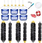 LOVECO Replacement Accessories Kit for iRobot Roomba 600 Series 694 692 690 680 660 665 651 650 614 & 500 Series 595 585 564,6 Filter,6 Side Brush,3 Pairs Bristle and Flexible Beater Brush