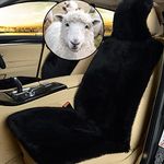 Altlue Real Genuine Sheepskin Car Seat Covers For Cars SUV Trucks Van Motorhome Front Seats Fluffy Car Seat Covers Authentic Sheepskin Seat Covers For Car Front Seat - Universal (1 Piece)