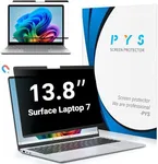 PYS Magnetic Privacy Screen for Microsoft Surface Laptop 7 13.8 Inch - Anti-Spy, Matte Finish Anti-Glare Screen Protector, Blue Light Filter, Easy Install & Detach, Scratch-Resistant