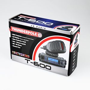 THUNDERPOLE T-600 Mini CB Radio – Compact Mobile Two-Way Transceiver