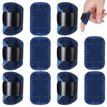 12 Pcs Finger Splints for Trigger Finger Adjustable Thumb Splint Middle Finger Brace Index Finger Supporter for Broken Strained and Sprained Finger Protection