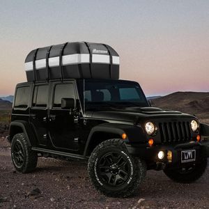 Marretoo Car Roof Bag, 21 cu ft Waterproof Cargo Carrier – Fits Roof Rack, Anti-Slip Mat