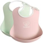 BabyBjörn Baby Bib, 2-pack, Powder 