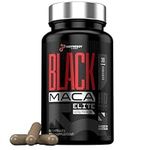 40,000mg Black Maca Elite 40X Strength Organic Black Maca Root for Men w. Ashwagandha | Highest Potency in The UK – 60 Vegan Capsules