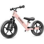 SEREED Toddler Balance Bike 2 Year Old, No Pedal Kids Bike Toys for 2-5 Years Old, Kids Bicycle with Tool-Free Adjustable Seat and Handlebar, Gift for 2-3 Boys Girls (Pink)