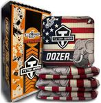 Titan Bags Dozer Cornhole Bags - 6" x 6" ACL PRO Approved Cornhole Bean Bags for Tournaments - Versatile & Durable Professional Cornhole Bags Ideal for Indoor/Outdoor Toss Games - America (Set of 4)