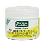 Thursday Plantation Tea Tree Face Cream with Rosehip & Vitamin E - Hydrating & Nourishing Formula for Clear, Bright, and Dewy Complexion - Lightweight - Ideal for Daily Morning & Night Routine - 65g