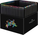 Faber-Castell Black Edition Colour Pencils, Cardboard Wallet of 100