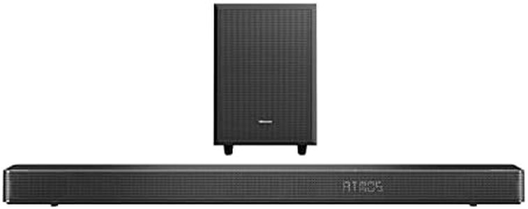 Hisense AX3120G 3.1.2 Soundbar mit kabellosem Subwoofer, 360W, Dolby Digital Plus, Dolby Atmos, Bluetooth, HDMI eARC/Optical/AUX/USB, Schwarz (2024)