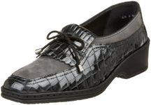 ARA Women's Rachel Slip-On Loafer, Grey Croco, 5 M US / 2.5 M UK