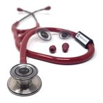 IS IndoSurgicals Silvery III-SS Stethoscope (Red)