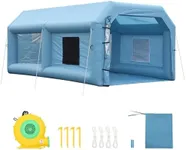 GarveeLife Inflatable Paint Booth, Portable Inflatable Spray Booth Tent with 750W Blower and 3-Layer Filter System, Ideal for DIY Spray Car Motorcycle Garage Furniture Part Painting