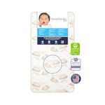 Dream On Me 2-in-1 Baby Boy's and Baby Girl's Breathable Twilight Spring Coil Crib and Toddler Bed Cotton Mattress with Reversible Design (White and Brown, 5-inch)