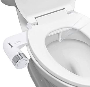 Greenco Slim Bidet Attachment Hot, Warm and Cold Water Bidet Sprayer Toilet Seat, Easy-to-Install, Non-Electric, Adjustable Fresh Water Jet, Stainless Steel Flex Hose, Detailed Instructions Included