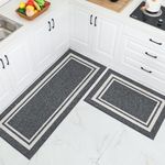 COSY HOMEER Kitchen Rugs 2 Pieces, 