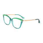 FEISEDY Blue Light Blocking Glasses Computer Glasses Women Men Cateye TR90 Frame B2772