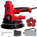 IBELL Dry Wall Sander DS80-70, 800W, Copper Armature, 1200-2300RPM, Variable Speed Control, Switch Lock Feature, 8 Hole vacuum and LED light