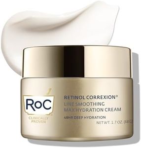 RoC Retinol Correxion Max Daily Hydration Anti-Aging Face Moisturizer with Hyaluronic Acid, Oil Free Skin Care Cream for Fine Lines, Dark Spots, Post-Acne Scars, 1.7 Ounces (Packaging May Vary)