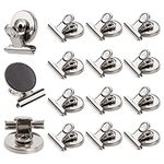 Strong Magnetic Clips - Heavy Duty Refrigerator Magnet Clips - 31mm Wide Scratch Safe - Clip Magnets Best for House Office School Use, Hanging Home Decoration, Photo Displays(12Pack)