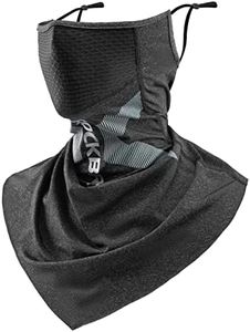 ROCKBROS Cooling Neck Gaiter with Ear Loops Summer Face Coverings for Men Women Cycling Fishing Mask