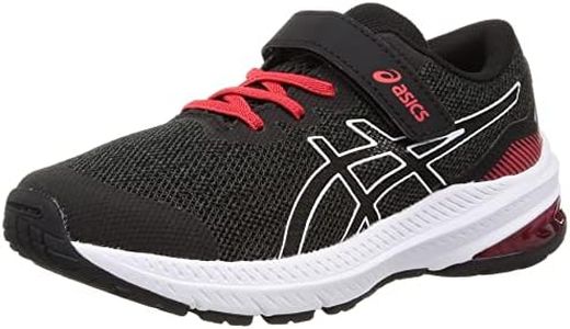 ASICS Unisex Kid's Gt-1000 11 Ps Sneaker, Black Electric Red, 10 US