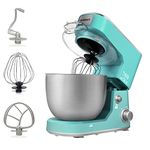 Stand Mixer, CUSIMAX 5-Qt Dough Mixer Tilt-Head Electric Kitchen Mixer with Dough Hook, Mixing Beater and Whisk Splash Guard for Home Cooking, Green