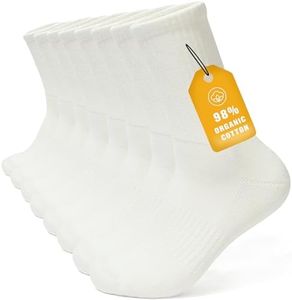 Brula Mens 98% Cotton Cushioned Crew socks, Moisture-wicking Breathable Soft Athletic Performance Boot Socks
